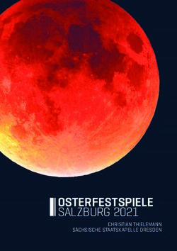 OSTERFESTSPIELE SALZBURG 2021 - CHRISTIAN THIELEMANN S&Auml;CHSISCHE STAATSKAPELLE DRESDEN