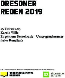 Dresdner Reden 2019 27. Februar 2019 - Karola Wille Es geht um Demokratie - Unser gemeinsamer freier Rundfunk - Staatsschauspiel Dresden