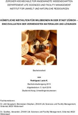 KÜNSTLICHE NISTHILFEN FÜR WILDBIENEN IN DER STADT ZÜRICH - EINE EVALUATION DER VERWENDETEN MATERIALIEN UND LÖSUNGEN - ZHAW ...