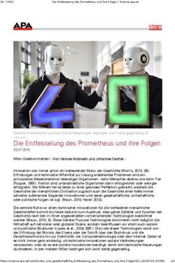 Die Entfesselung des Prometheus und ihre Folgen - Soziale Innovationen und technische Neuerungen bedingen sich meist gegenseitig APA/EPA