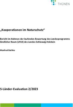 "Kooperationen im Naturschutz" - 5-Länder-Evaluation 2/2023 - Bericht im Rahmen der laufenden Bewertung des Landesprogramms ländlicher Raum (LPLR) ...