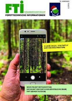FORSTTECHNISCHE INFORMATIONEN - MITGLIEDERZEITSCHRIFT DES KWF - 20 JAHRE UNIQUE - VOM START-UP ZUM FORSTINVESTMENT 8-16| - Das KWF