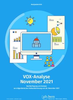 Elle - VOX-Analyse November 2021 - Analysebericht - Nachbefragung und Analyse zur eidgen&ouml;ssischen Volksabstimmung vom 28. November 2021 - GFS Bern