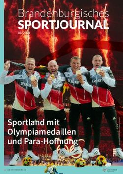 SPORTJOURNAL Brandenburgisches - Sportland mit Olympiamedaillen und Para-Hoffnung - Landessportbund Brandenburg