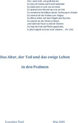 Das Alter, der Tod und das ewige Leben in den Psalmen