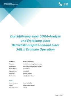 Durchf&uuml;hrung einer SORA-Analyse und Erstellung eines Betriebskonzeptes anhand einer SAIL II Drohnen Operation - ELIB-DLR