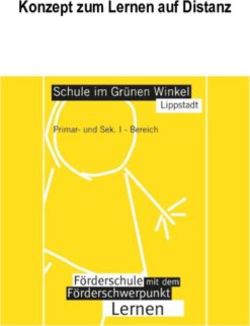 Konzept zum Lernen auf Distanz - Schule im Grünen Winkel