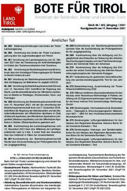 Bote f&uuml;r tirol Amtsblatt der Beh&ouml;rden, &Auml;mter und Gerichte Tirols - Land Tirol