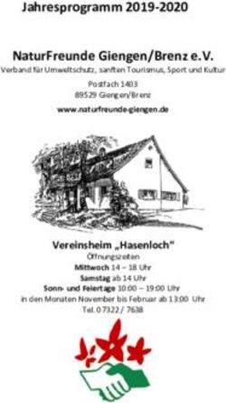 Jahresprogramm 2019-2020 NaturFreunde Giengen/Brenz e.V.