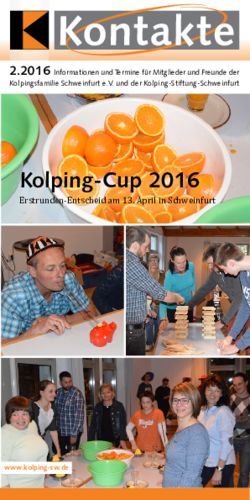 Erstrunden-Entscheid am 13. April in Schweinfurt - Kolping vor Ort