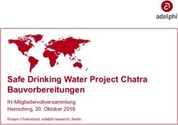 Safe Drinking Water Project Chatra Bauvorbereitungen - IH-Mitgliedervollversammlung Herrsching, 20. Oktober 2018 - Indienhilfe ...