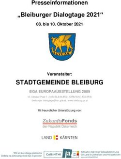 STADTGEMEINDE BLEIBURG - "Bleiburger Dialogtage 2021"