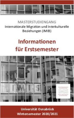Informationen für Erstsemester - MASTERSTUDIENGANG - Universität Osnabrück - Institut für ...
