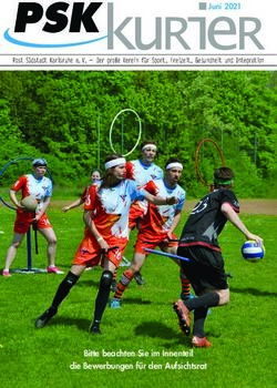 PSKkuRieR Juni 2021 - Bitte beachten Sie im Innenteil die Bewerbungen für den Aufsichtsrat - Post Südstadt Karlsruhe