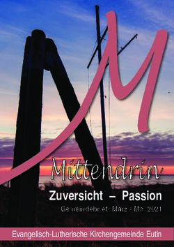 Mittendrin Zuversicht - Passion - Gemeindebrief: M&auml;rz - Mai 2021 - luth ...