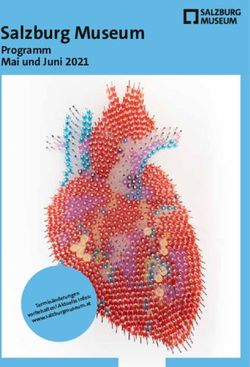 Salzburg Museum Programm Mai und Juni 2021 - T