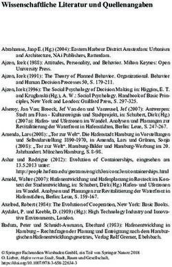 Wissenschaftliche Literatur und Quellenangaben - Abrahamse, Jaap E. (Hg.) (2004): Eastern Harbour District Amsterdam: Urbanism