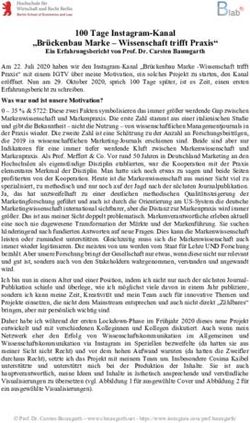 100 Tage Instagram-Kanal "Br&uuml;ckenbau Marke - Wissenschaft trifft Praxis" - Prof. Dr ...