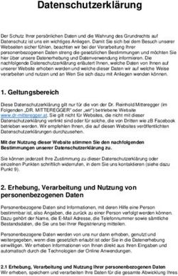 Datenschutzerkl&auml;rung - Dr. Reinhold Mitteregger