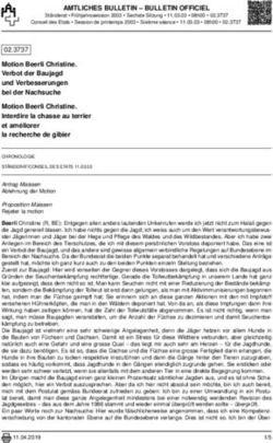 AMTLICHES BULLETIN - BULLETIN OFFICIEL - Parlament.ch