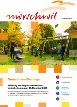 Gemeindemitteilungen Sanierung des N&auml;ppenschwilerbaches Urnenabstimmung am 25. November 2018 - M&ouml;rschwil