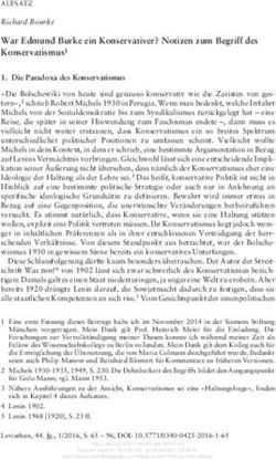 War Edmund Burke ein Konservativer? Notizen zum Begriff des Konservatismus1 - Nomos eLibrary