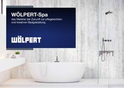 W&Ouml;LPERT-Spa das Material der Zukunft zur pflege leichten und kreativen Badgestaltung.