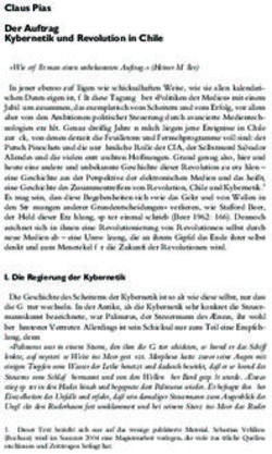 Claus Pias Der Auftrag Kybernetik und Revolution in Chile