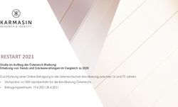 RESTART 2021 Studie im Auftrag der &Ouml;sterreich Werbung Erhebung von Trends und G&auml;steerwartungen im Vergleich zu 2020 - &Ouml;sterreich Werbung
