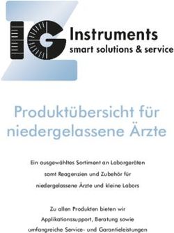 Produktübersicht für niedergelassene Ärzte - IGZ Instruments