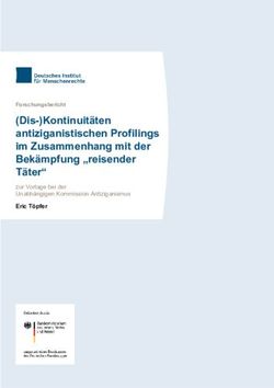 (Dis-)Kontinuit&auml;ten antiziganistischen Profilings im Zusammenhang mit der Bek&auml;mpfung "reisender T&auml;ter" - zur Vorlage bei der Unabh&auml;ngigen ...
