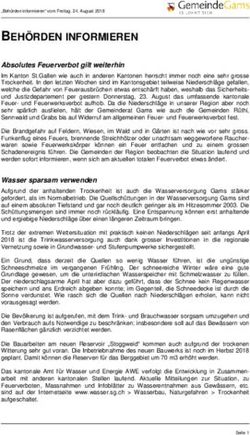 BEH&Ouml;RDEN INFORMIEREN Absolutes Feuerverbot gilt weiterhin - Gemeinde Gams