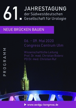 JAHRESTAGUNG der S&uuml;dwestdeutschen Gesellschaft f&uuml;r Urologie - SWDGU Kongress