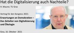 Hat die Digitalisierung auch Nachteile? - H. Maurer, TU Graz Erwartungen an Demokratien - Das Zeitalter von Digitalisierung und &Ouml;kologie ...