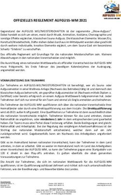 OFFIZIELLES REGLEMENT AUFGUSS-WM 2021
