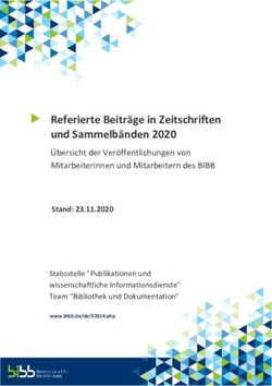 Referierte Beitr&auml;ge in Zeitschriften und Sammelb&auml;nden 2020