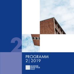 2 PROGRAMM 2 2019 - Franz Hitze Haus