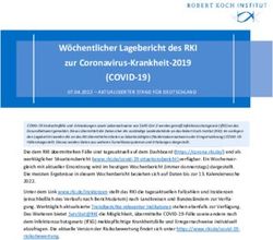 (COVID-19) W&ouml;chentlicher Lagebericht des RKI zur Coronavirus-Krankheit-2019