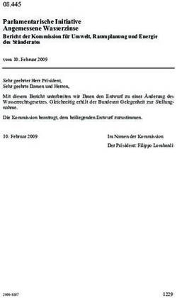 Parlamentarische Initiative Angemessene Wasserzinse - admin.ch