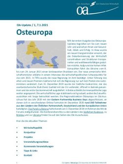 Osteuropa OA-Update / 1, 7.1.2021 - Ost-Ausschuss der Deutschen Wirtschaft
