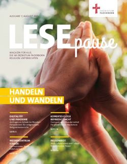 HANDELN UND WANDELN - Erzbistum-Paderborn