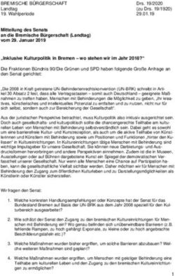 Inklusive Kulturpolitik in Bremen - wo stehen wir im Jahr 2018?