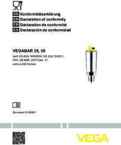 DE Konformitätserklärung EN Declaration of conformity FR Déclaration de conformité ES Declaración de conformidad - VEGABAR 28, 38