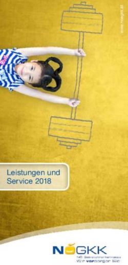 Leistungen und Service 2018 - Sozialversicherung