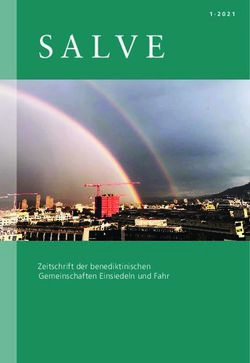 Zeitschrift der benediktinischen Gemeinschaften Einsiedeln und Fahr - Kloster Einsiedeln