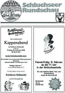 Fasnet-Fridig, 9. Februar - Gemeinde Schluchsee