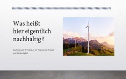 Was heißt hier eigentlich nachhaltig? - Studienprojekt WT 2019 an der Professur für Wandel und Nachhaltigkeit