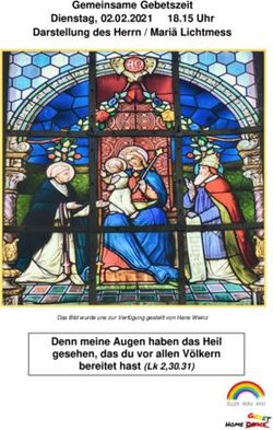 Gemeinsame Gebetszeit Dienstag, 02.02.2021 18.15 Uhr Darstellung des Herrn / Mari&auml; Lichtmess - Denn meine Augen haben das Heil gesehen, das du vor ...