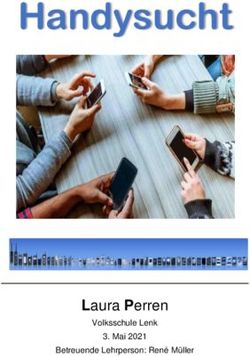 Handysucht - Laura Perren Volksschule Lenk 3. Mai 2021 Betreuende Lehrperson: René Müller