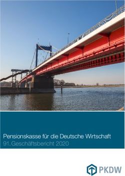 Pensionskasse für die Deutsche Wirtschaft 91. Geschäftsbericht 2020 - Pensionskasse für die Deutsche ...